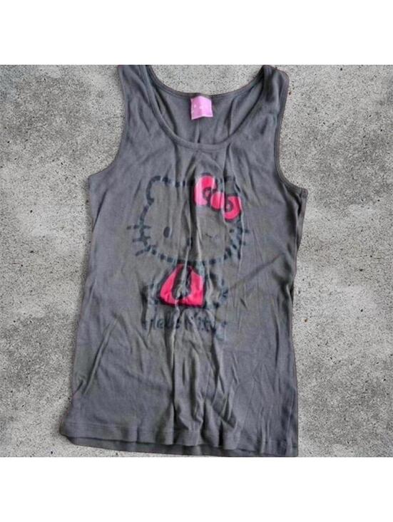 Hello Kitty Tops - hello kitty charcoal tank
